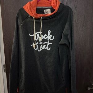 Trick or Treat Hoodie with Orange and Gray Hoods size XXXL